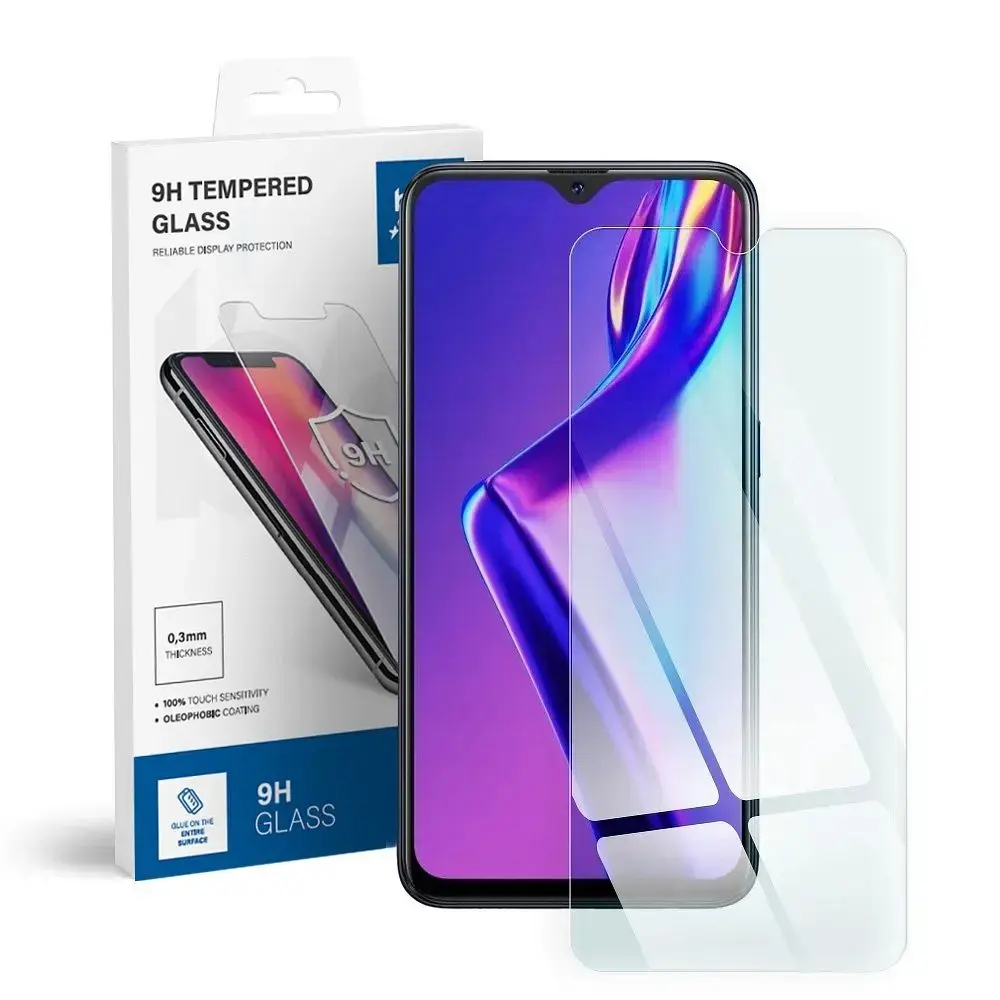 Tempered glass to Oppo A12 Blue Star