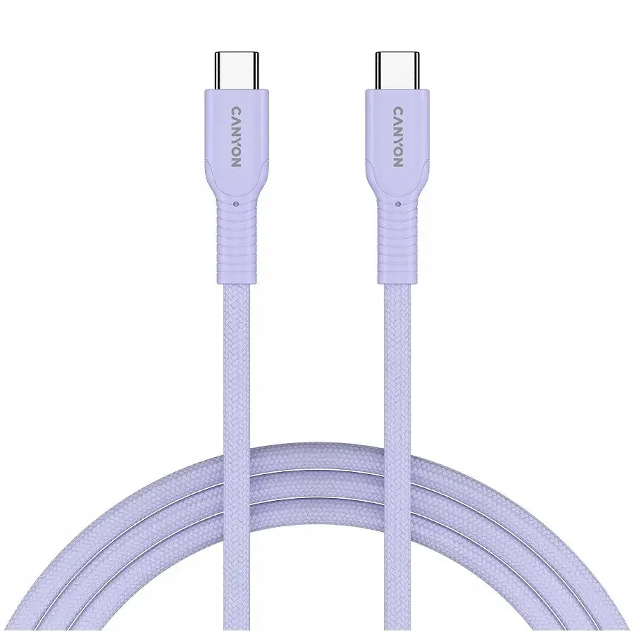 CANYON cable OnWire 60CL C-C 60W COLOR Braided 1m Purple 5291485018658