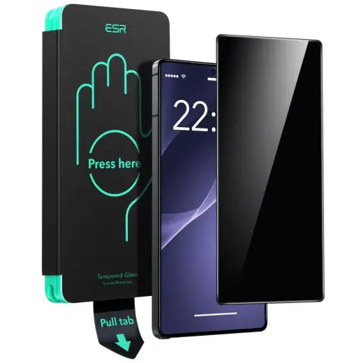 ESR Privacy tempered glass for phone Samsung Galaxy S25 Ultra (S938) (privacy effect) with applicator