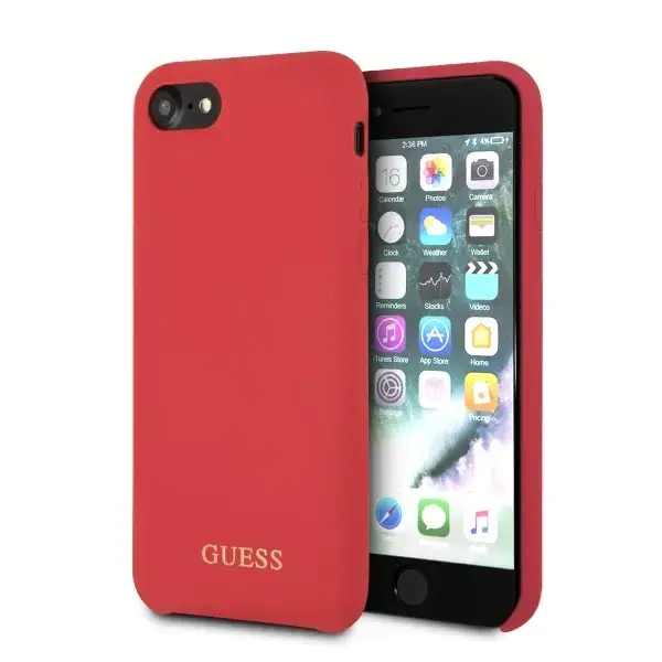 Guess GUHCI8LSGLRE iPhone 7|8|SE 2020 | SE 2022 red|czerwony hard case Silicone