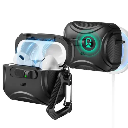 ESR CYBER FLICKLOCK HALOLOCK MAGSAFE APPLE AIRPODS PRO 3 BLACK