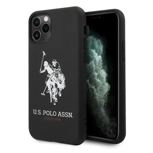 US Polo USHCN65SLHRBK Silicone Collection telefoni ümbris iPhone 11 Pro Max must