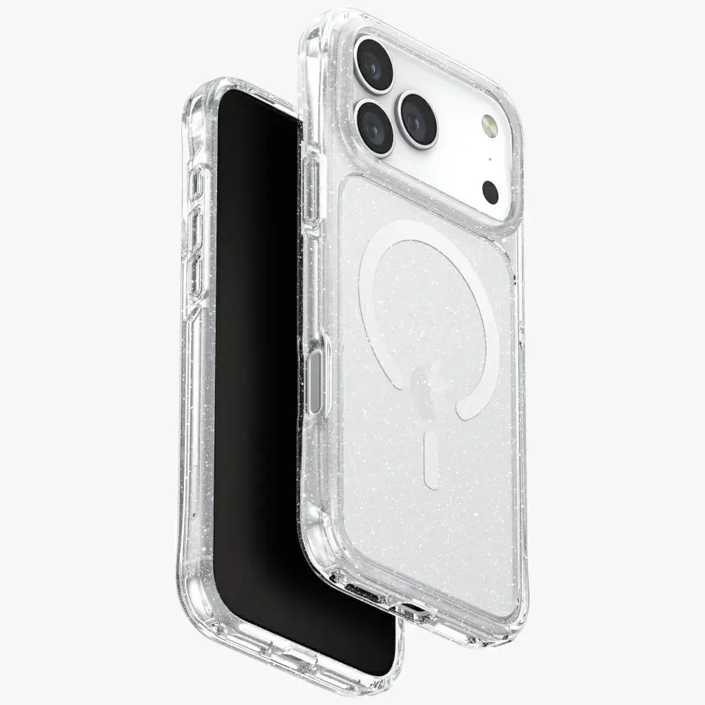 UNIQ LifePro Xtreme maciņš ar statīvu un MagSafe atbalstu telefonam iPhone 17 Pro Max caurspīdīgs