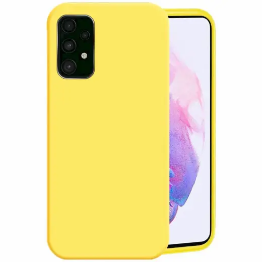 Fusion elegance fibre protect silicone case for Samsung A526 | A525 Galaxy A52 5G | A52 yellow
