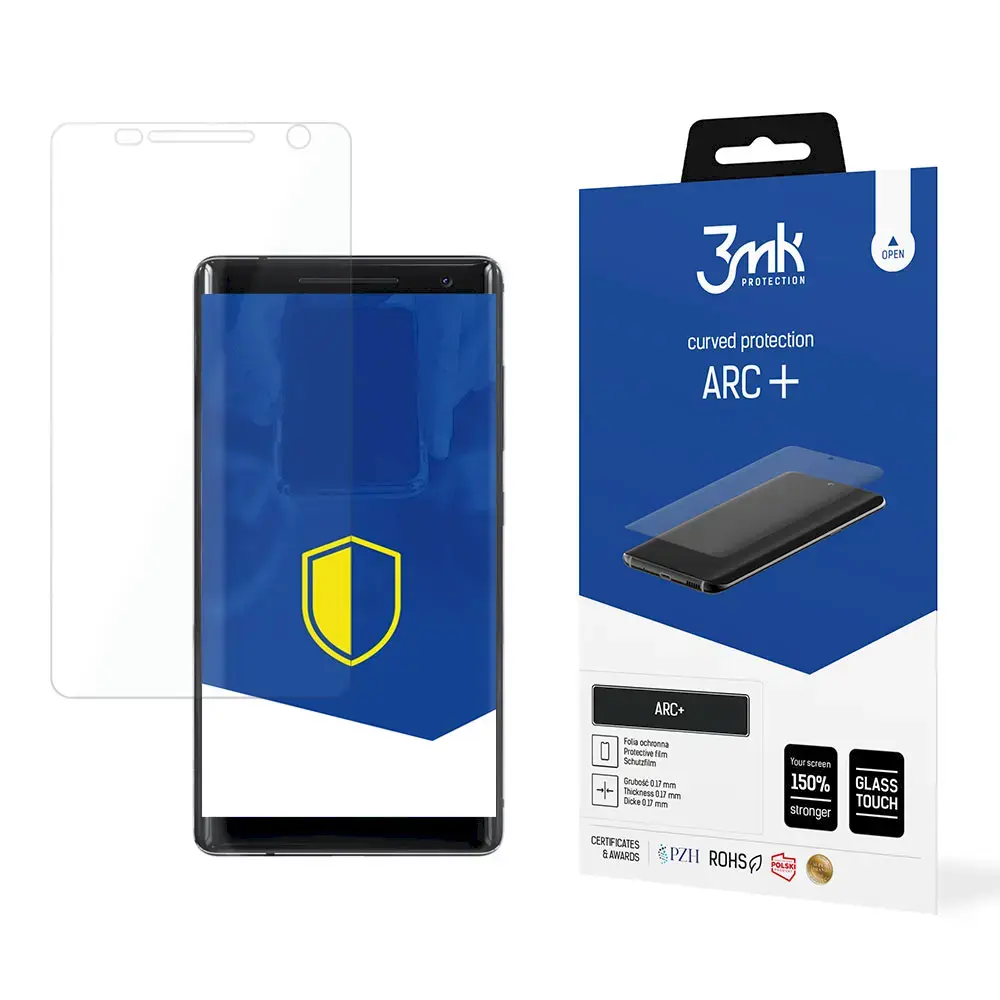 Nokia 8 Sirocco - 3mk ARC+ screen protector