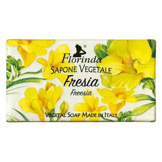 Florinda, Freesia, Vegan & Cruelty-Free, Cleansing & Softening, Floral, Scented Soap Bar , Body & Hands, 100 g