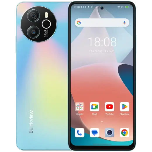 Blackview SHARK 8 8/256GB, 6.78inch FHD+ 1080x2460 IPS LCD 120Hz, MTK6789 Octa-core 2.2GHz, 13MP Front/64MP Rear, Battery 5000mAh, Type-C, Android 13, Fingerprint, Dual SIM, NO charging, Galaxy Blue