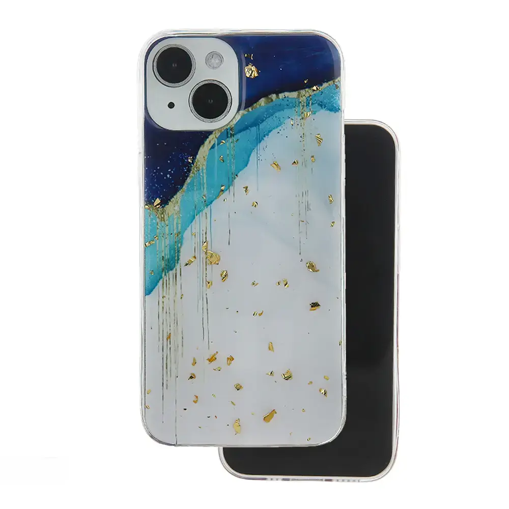 Gold Glam maciņš telefonam iPhone 13 Pro zelta krāsā