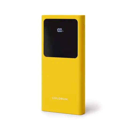 COLORUM CPB10-05 ārējais akumulators (powerbank) | 10000 mAh | dzeltens