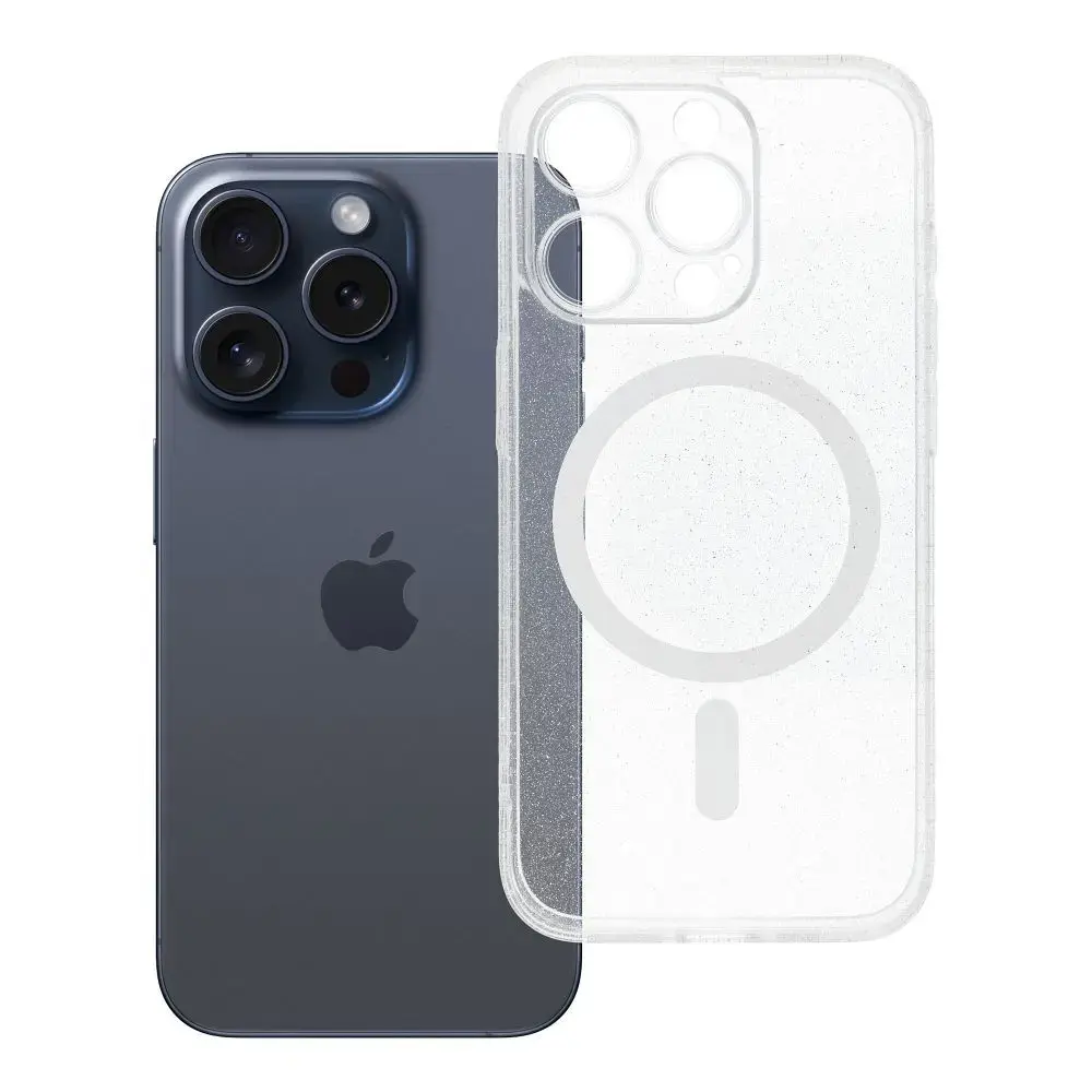 Clear Mag Cover maciņš ar MagSafe atbalstu telefonam iPhone 15 Pro caurspīdīgs