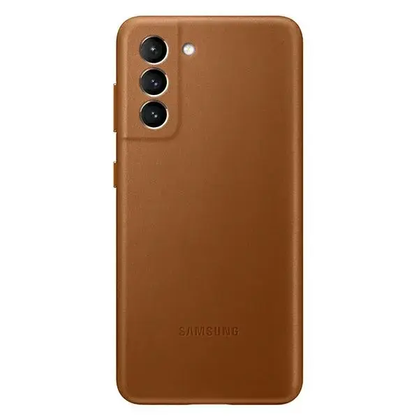 EF-VG996LAE Samsung Leather Cover for Galaxy S21+ Brown