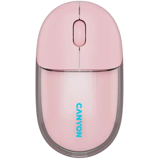 CANYON mouse OnClick 24 BT/ Wireless Transparent/Pink