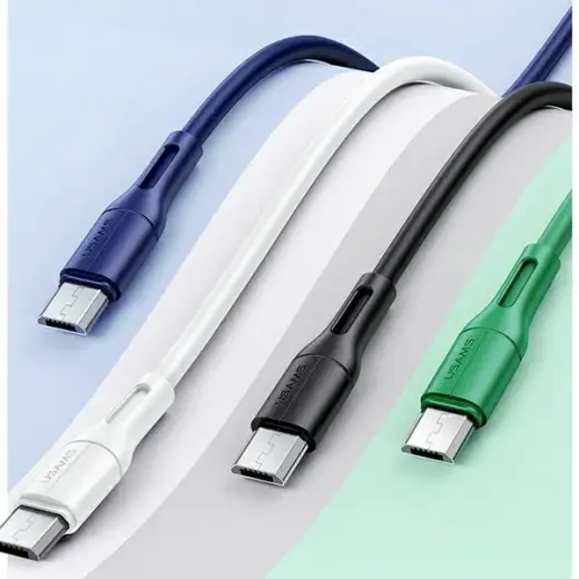 USAMS SJ502USB02 data transfer and charging cable | USB-A to Micro USB | 10W | 1m | white