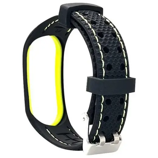 Beline Sport viedpulksteņa siksniņa priekš Xiaomi Mi Band 3/4 | silikons | melna/zaļa