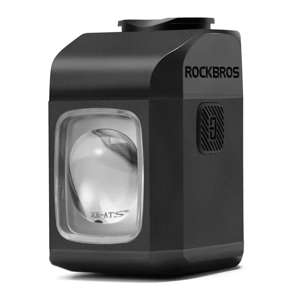 Rockbros M8 1600lm front bike light with remote control 10m rechargeable 4000 mAh - black