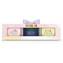Gift set of votive candles in glass