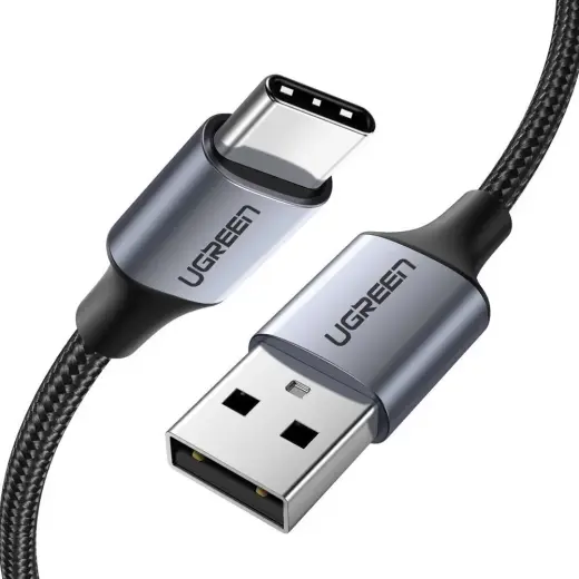Ugreen 60128 datu pārraides un uzlādes vads | USB-A uz USB-C | 15W | 2m | pelēks