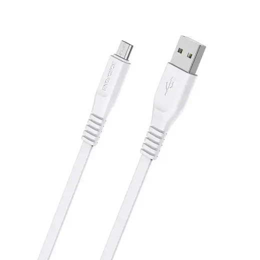 Borofone Cable BX23 Wide Power - USB to MicroUSB - 2,4A 1 metre white