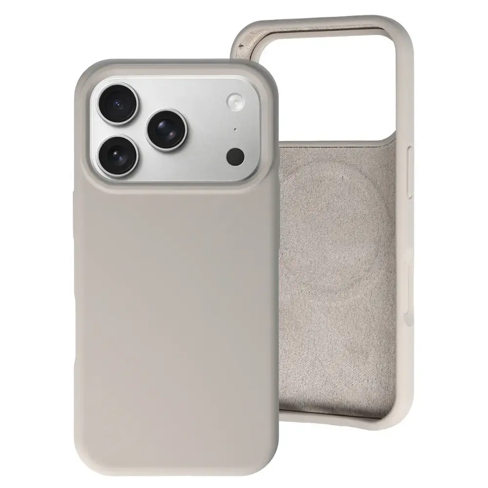MagColor Pure maciņš telefonam iPhone 17 Pro Max bēšs