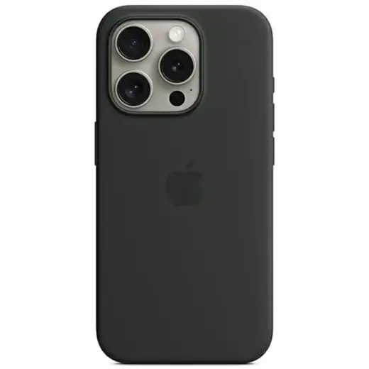 Etui Apple MT1A3ZM|A iPhone 15 Pro 6.1" MagSafe czarny|black Silicone Case