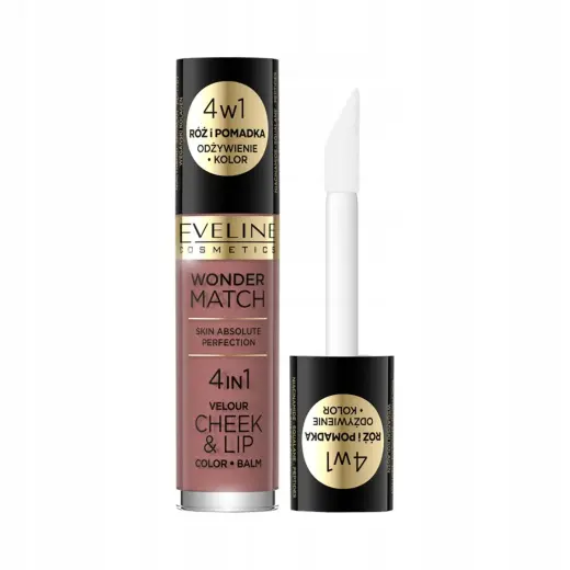 Eveline Cosmetics, Wonder Match 4in1, Lip & Cheek Balm 2-In-1, 05, 4.5 ml