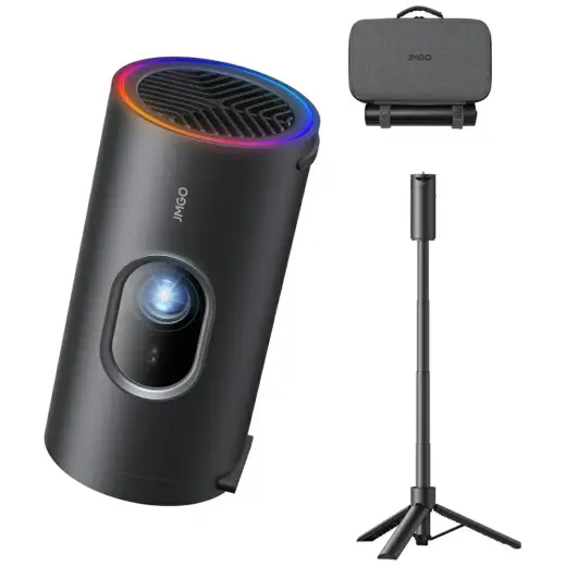 Laser projector set JMGO PicoPlay+ + tripod with power bank