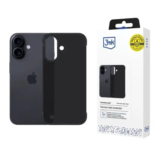 3mk Just20g Matt Case for Apple iPhone 17 - Matte Black