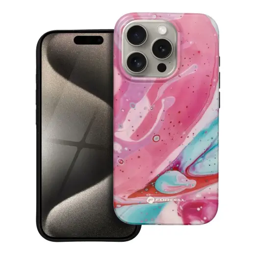 Forcell F-Protect Mirage maciņš ar MagSafe atbalstu telefonam iPhone 15 Pro daudzkrāsains