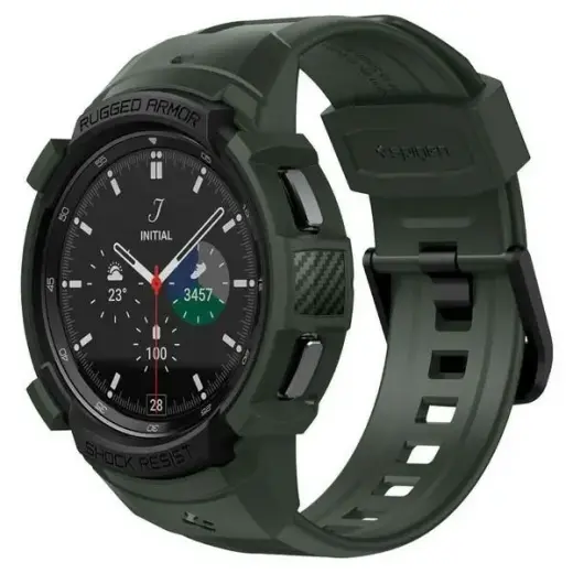 Spigen Rugged Armor Pro Samsung Watch 4 CLASSIC 46mm zielony|military green ACS04326