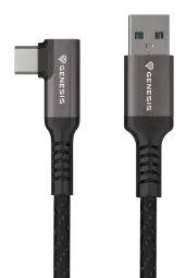 Genesis Kabelis data transfer and charging cable | USB-A to USB-C | 5m | black