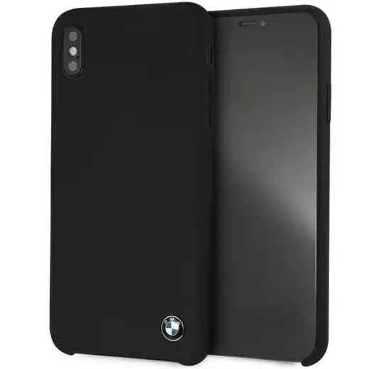 Etui hardcase BMW BMHCI65SILBK iPhone Xs Max czarny|black Silicone