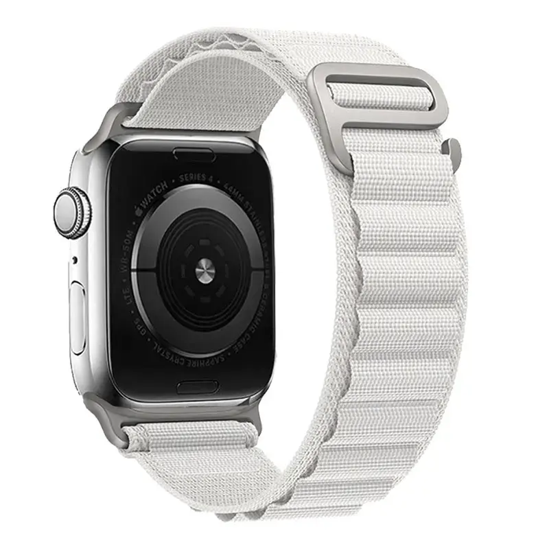 Nylon loop for Apple Watch 42/44/45/49 design 2 white