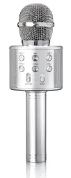 Mikrofons Lenco BMC-040SI Karaoke Bluetooth Speaker