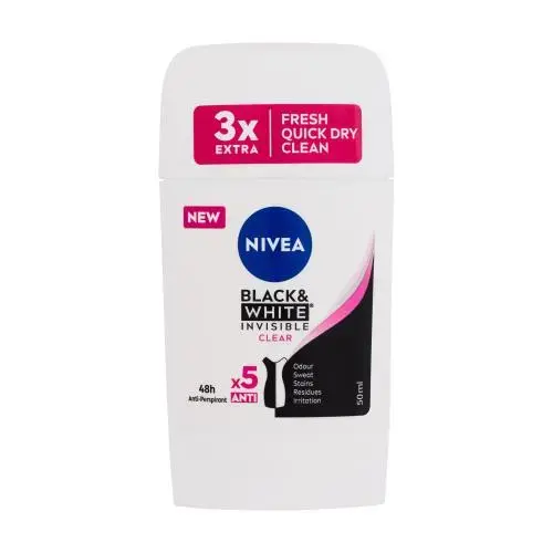 Nivea Transparent Antiperspirant Invisible for Black & White - 50 Ml