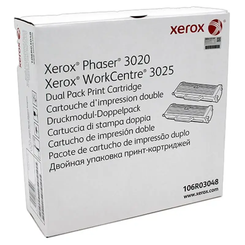 Xerox Cartridge DMO 3020 3025 Black Schwarz (106R03048) (2 x 1,5k)