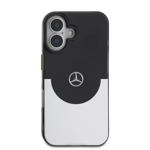 Mercedes PC|TPU Double Layer MagSafe Case for iPhone 16 Black|Silver