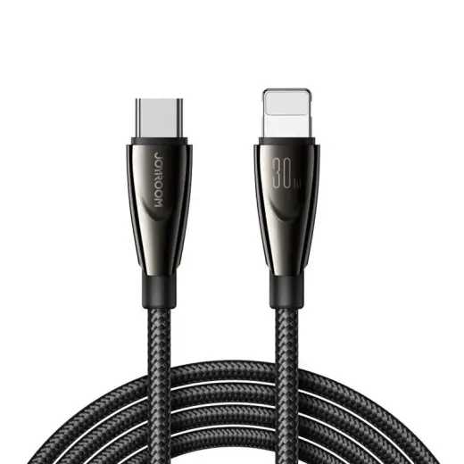 Joyroom SA31-CL3 datu pārraides un uzlādes vads | USB-C uz Lightning | 30W | 1.2m | melns