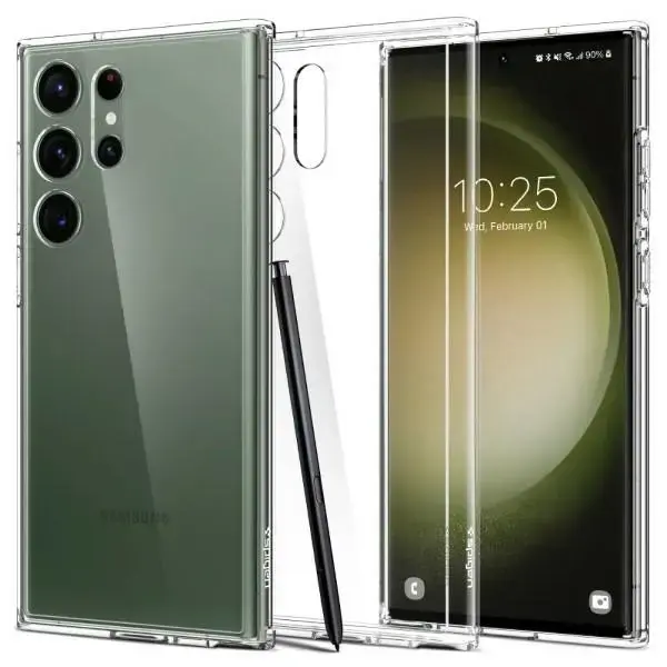 Case SPIGEN Ultra Hybrid  ACS05617 for Samsung Galaxy S23 Ultra - Crystal Clear