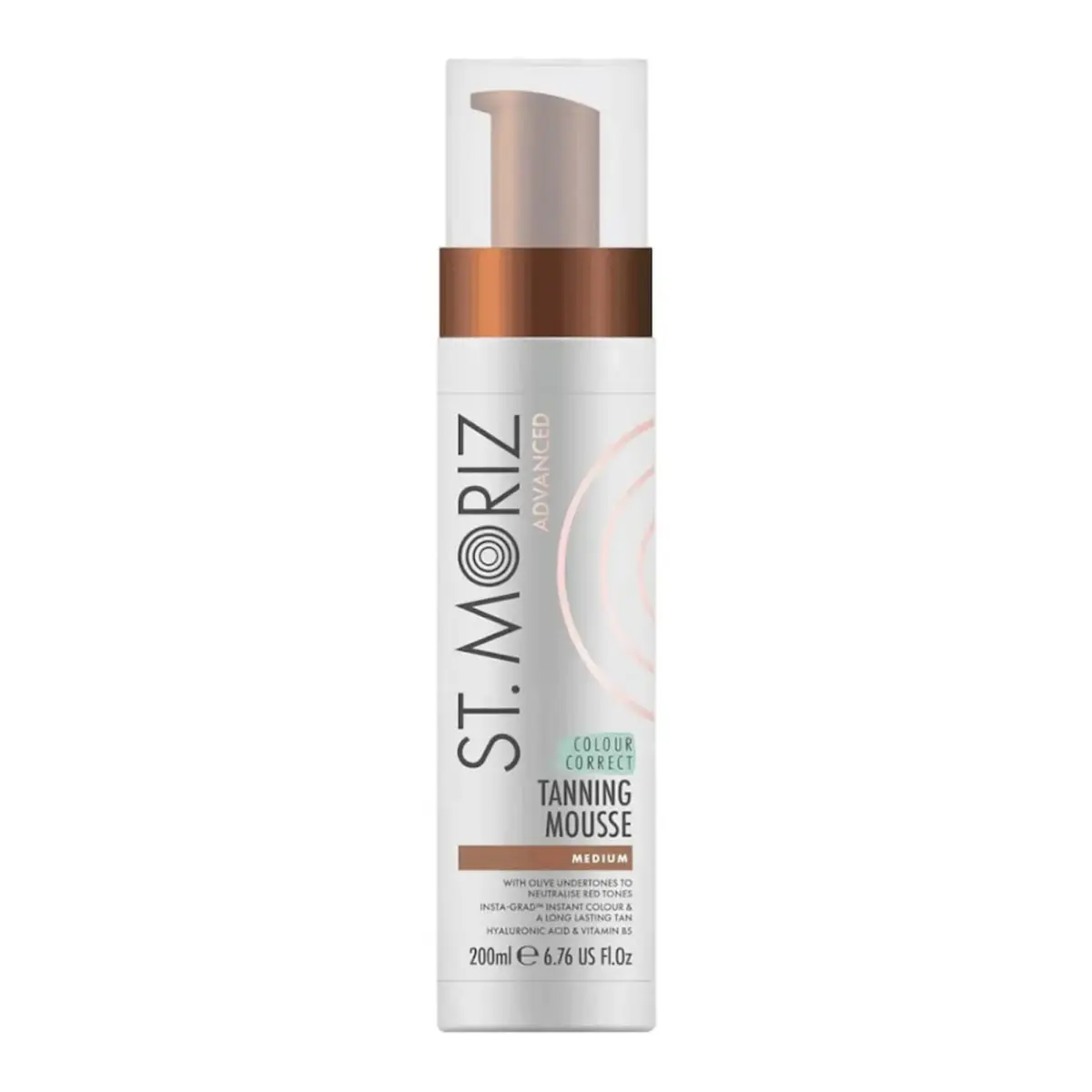 St. Moriz, Colour Correcting Tanning, Hydration, Self-Tanning Mousse, For Face, 200 ml