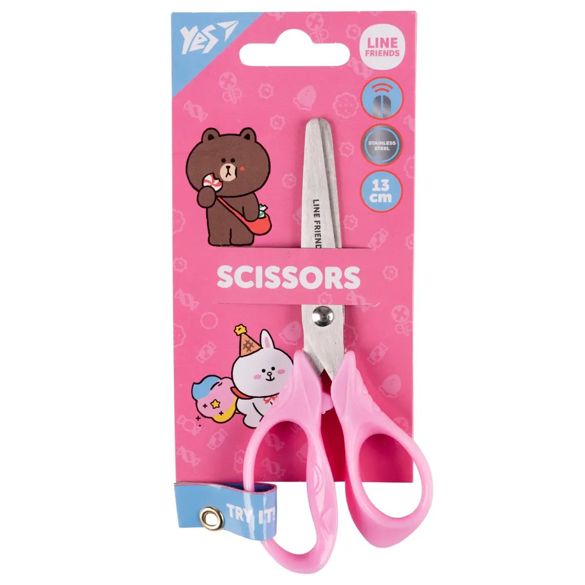 Šķēres Yes Line Friends, 13 cm.