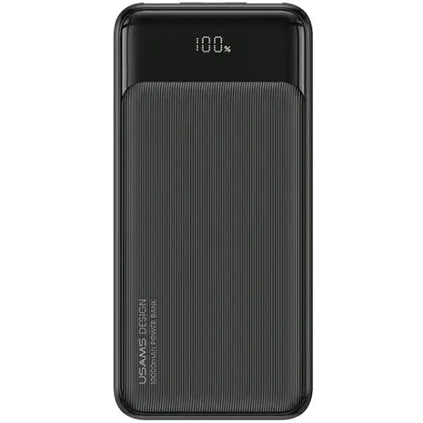 USAMS XY Series 10KCD19801 (US-CD198) external battery (powerbank) | 10000 mAh | 10W | USB-C, USB-A | black