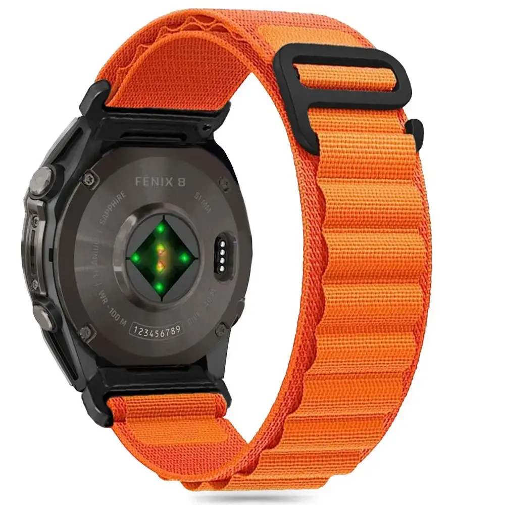 Tech-Protect Nylon Pro Strap for Garmin Fenix 5 | 6 | 6 Pro | 7 | 8 (47MM) - Orange