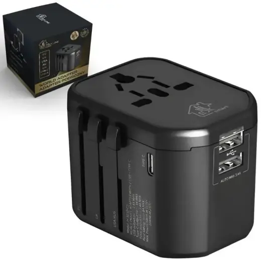 Smart Life Travel Adapter EU|UK|US|AU|CH + USB-C, USB-A