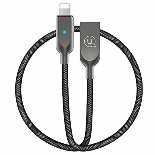 USAMS U-Sun data transfer and charging cable | USB-A to Lightning | 1.9m | black