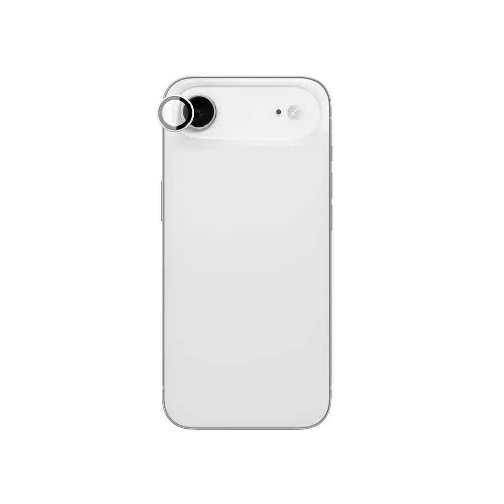 AmazingThing Lens Glass for iPhone 17 Air with Silver Aluminum Frame