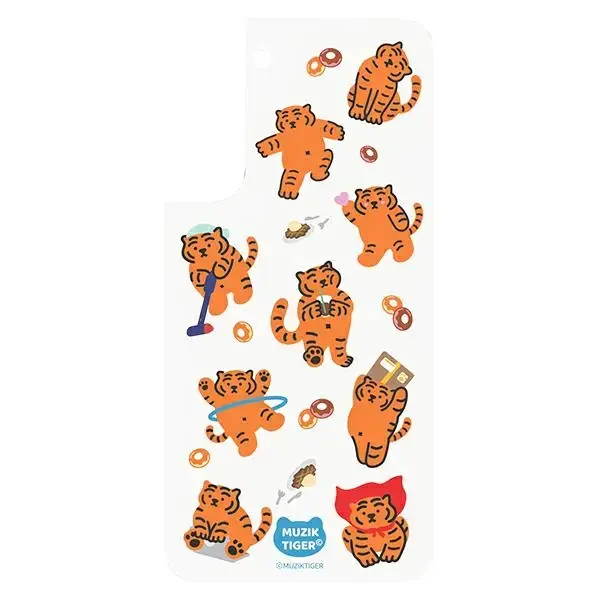 Panel Samsung GP-TOU021HOTOW do etui Frame Cover do Galaxy S22+ Muzik Tiger biały|white