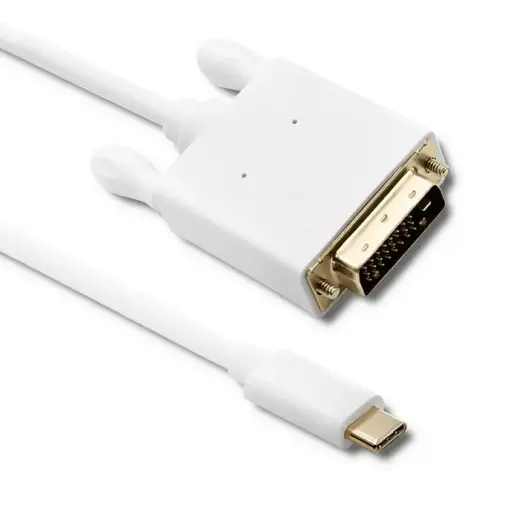 Qoltec USB 3.1 typ C male/ DVI male cable | 4K | Alternate mode | 1m