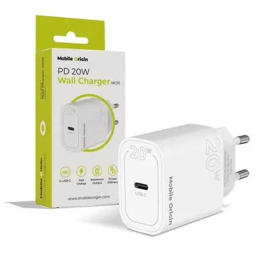 Mobile Origin PD20W Wall Charger MO11, white, 1 USB-C
