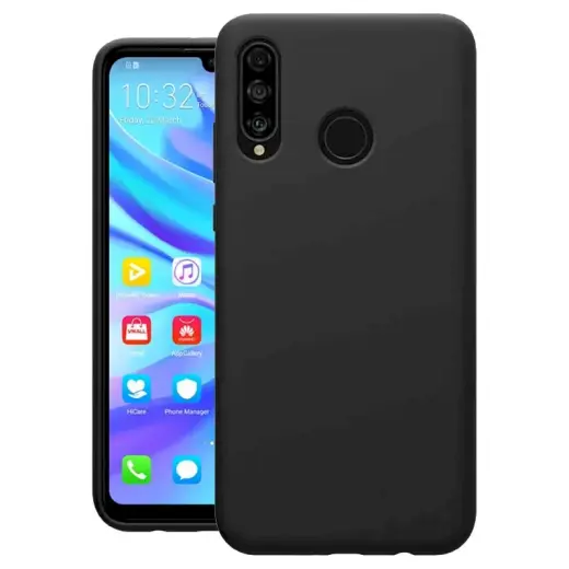 Fusion Soft Matte Back Case Silicone Case For Huawei P30 Lite Black