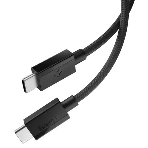 Spigen EB6015CC datu pārraides un uzlādes vads | USB-C uz USB-C | 60W | 1.5m | melns
